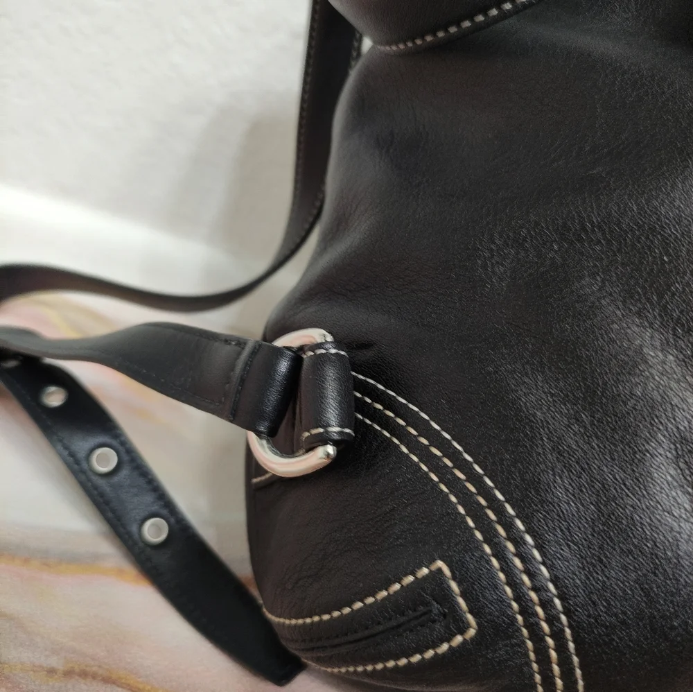 Coach #3559 Soho Black Leather
Drawstring Mini Backpack - Picture 9 of 13